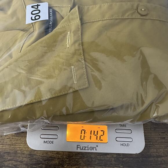 Stella Carakasi Tunic Womens Large Mustard Mixed Media Organic Pockets Lagenlook - Picture 13 of 13